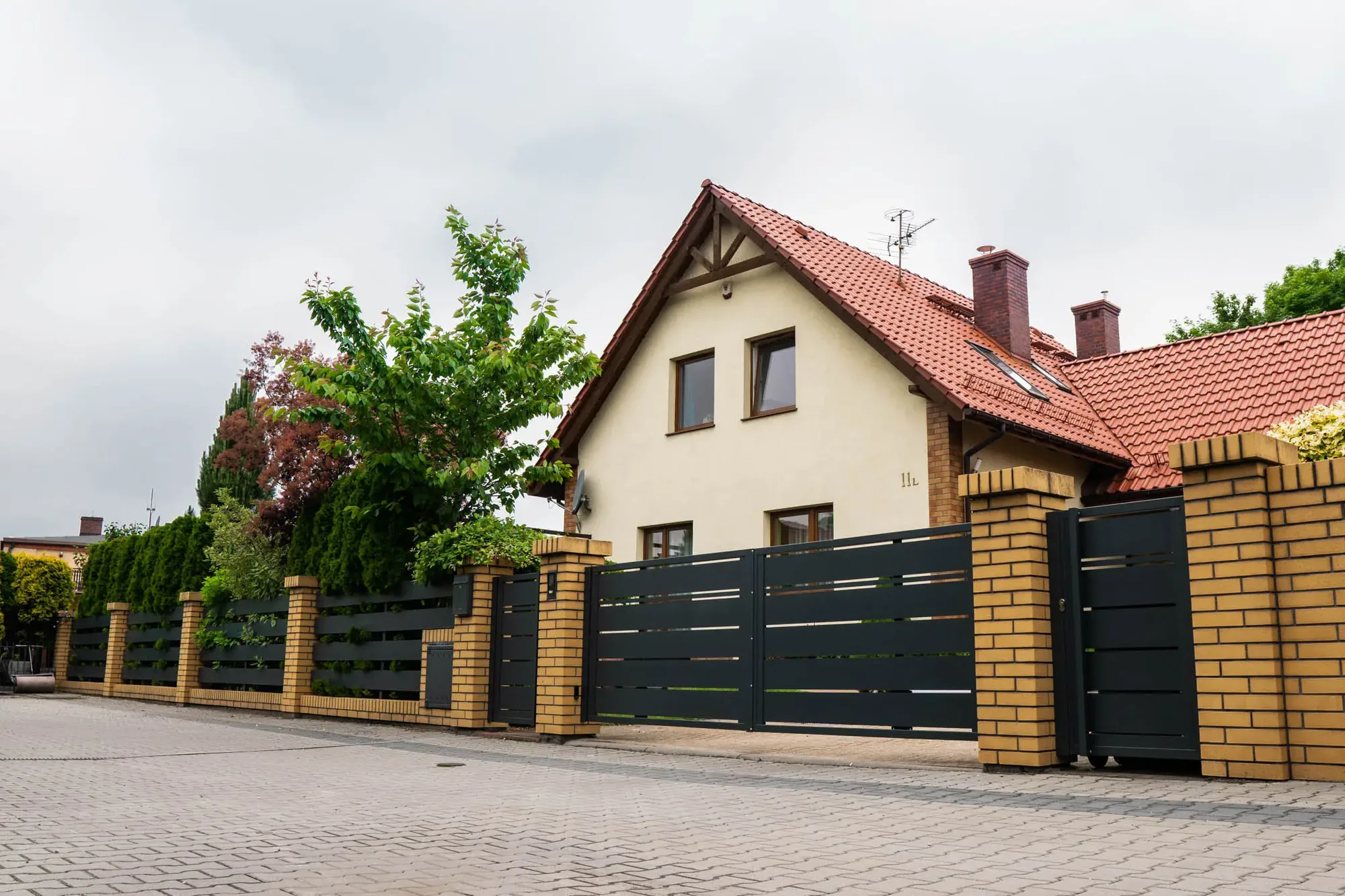 Brama wjazdowa na wymiar