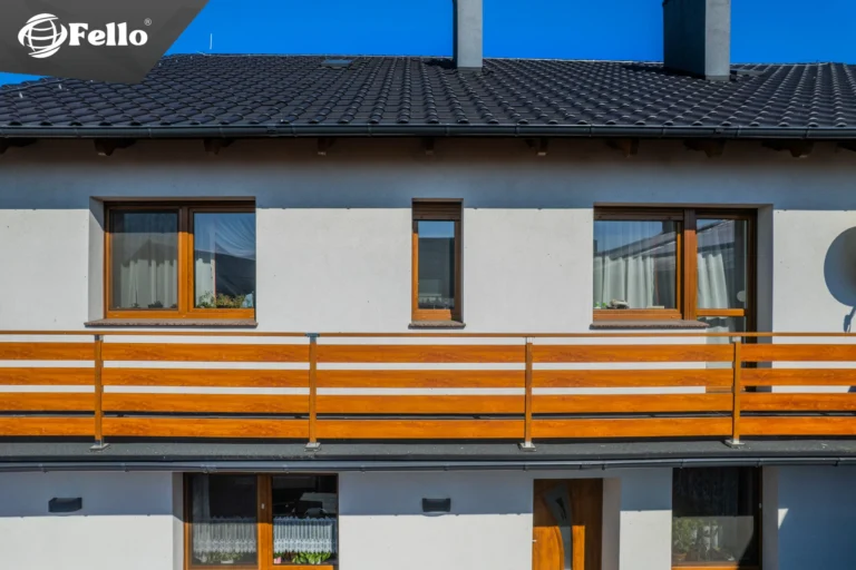 Balustrada balkonowa model Simple - realizacja Fello